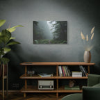 Misty Forest Path  Stretched Wall Art - Canvas Print