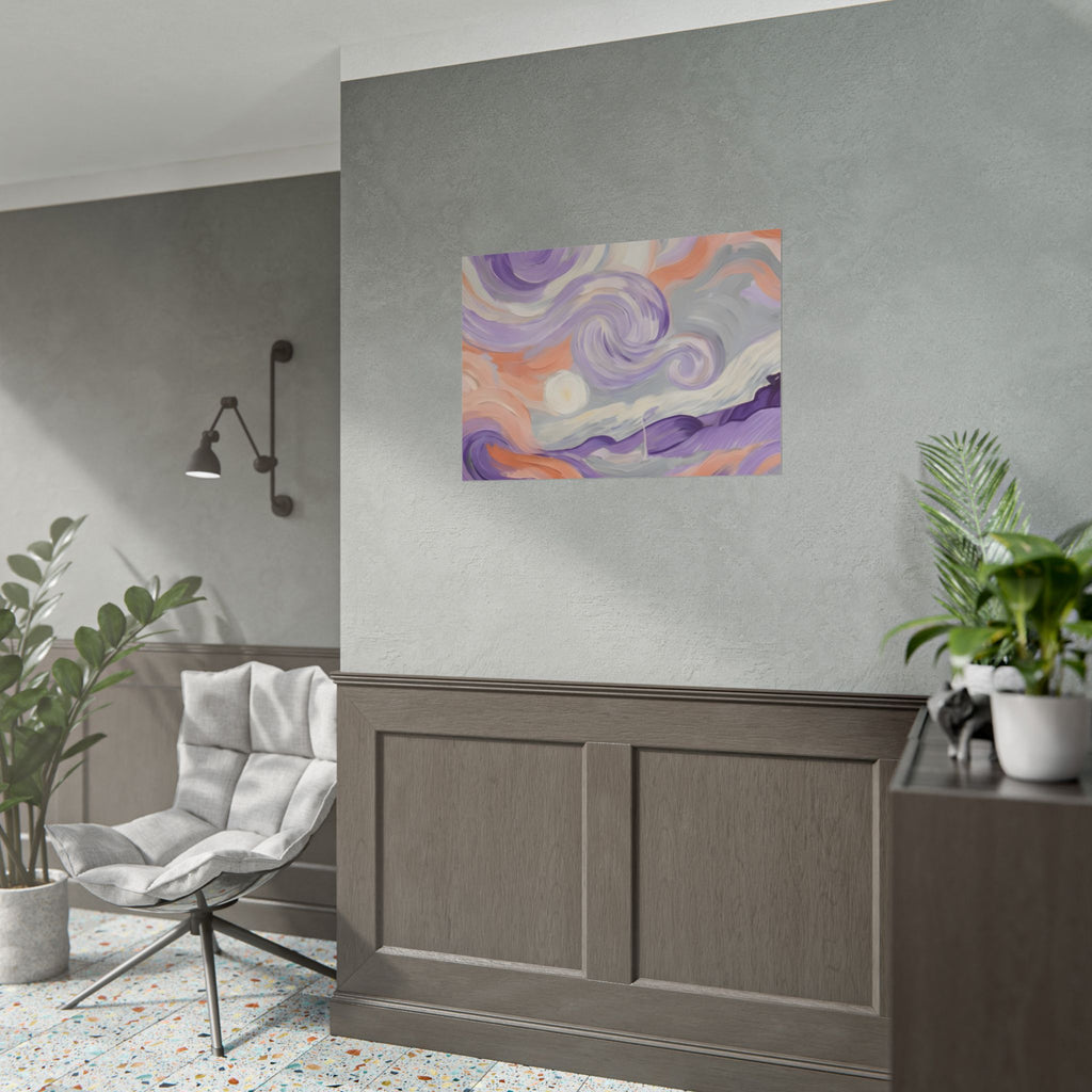 Swirling Pastel Sky Poster
