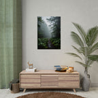 Misty Forest Path  Stretched Wall Art - Poster