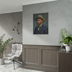 Van Gogh Portrait Rolled Poster — Vintage Impressionist Art Print