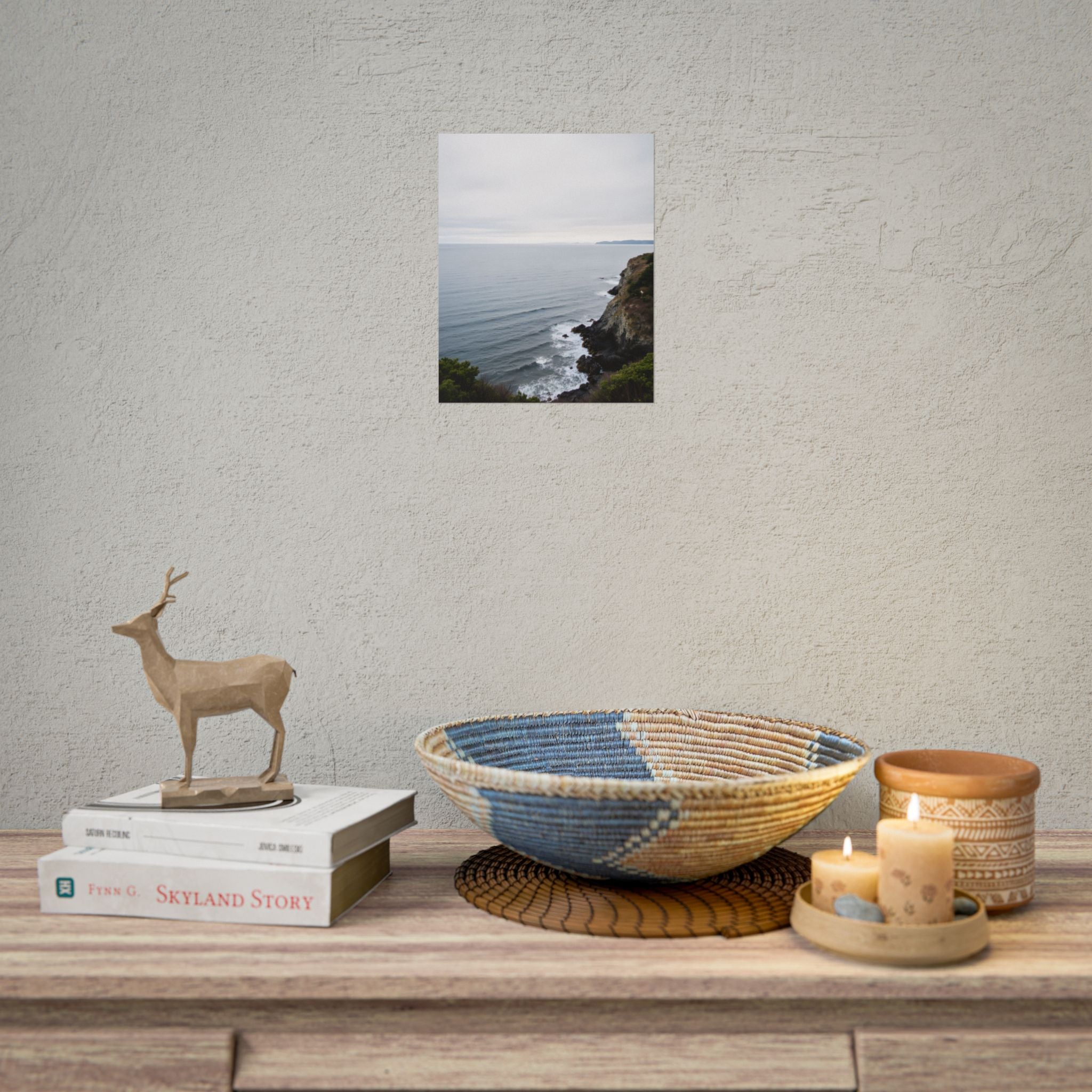 Dawn on the ocean Wall Art Print - Poster