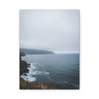 Foggy Coastal Cliff Wall Art  - Stretched Canvas
