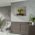 Sunflowers in Green Pitcher Wall Art - Poster