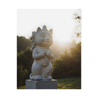 Sunlit Lucky Cat Wall Art - Poster