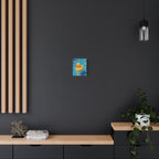 Rubber Duck Painting Canvas — Bright Yellow Nursery Wall Art