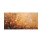 Golden Meadow Abstract Wall Art - Stretched Canvas