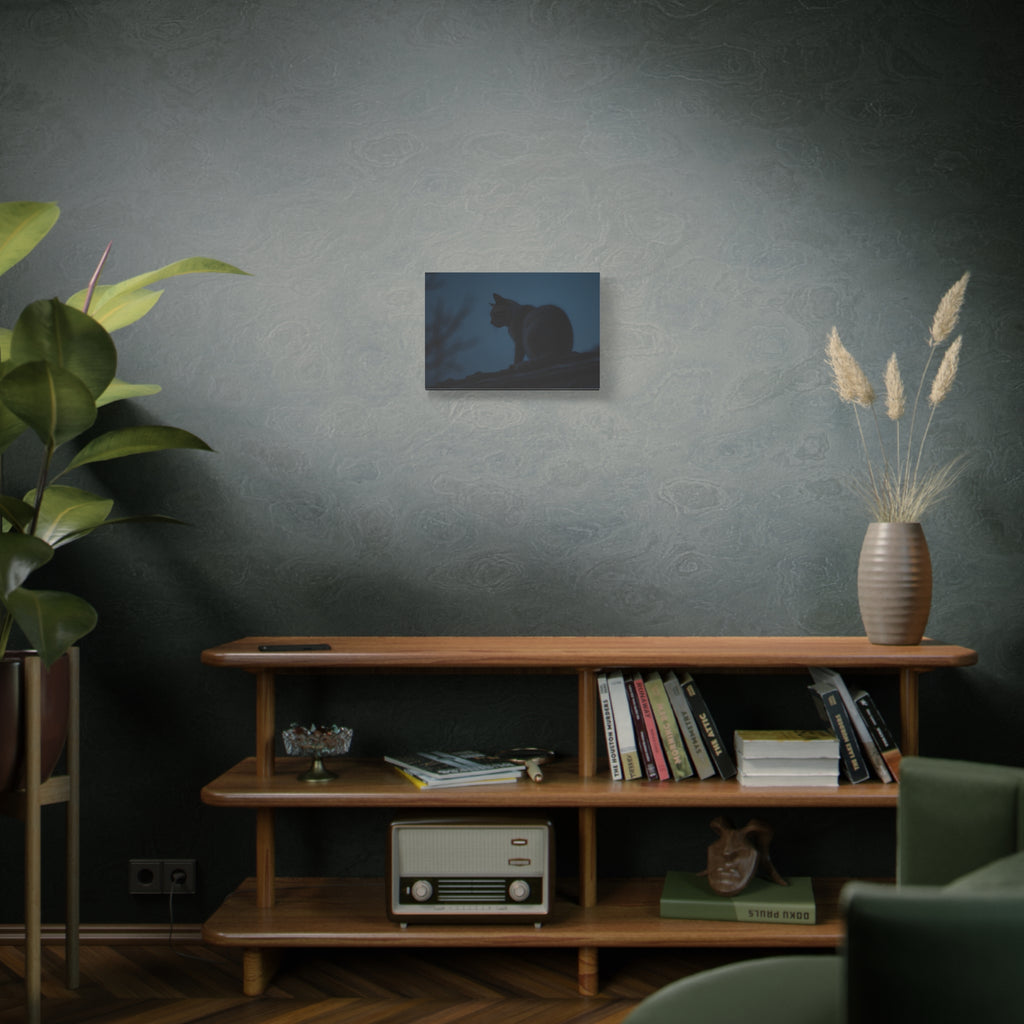 Nightwatch Cat Wall Art - Stretched canvas