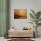 Golden Meadow Abstract Wall Art - Poster