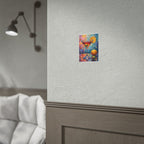 Colorful martini glass with lemon and olive Wall Art - Poster