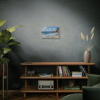 Seaside Beach Canvas Print — Coastal Landscape Matte Stretched Wall Art