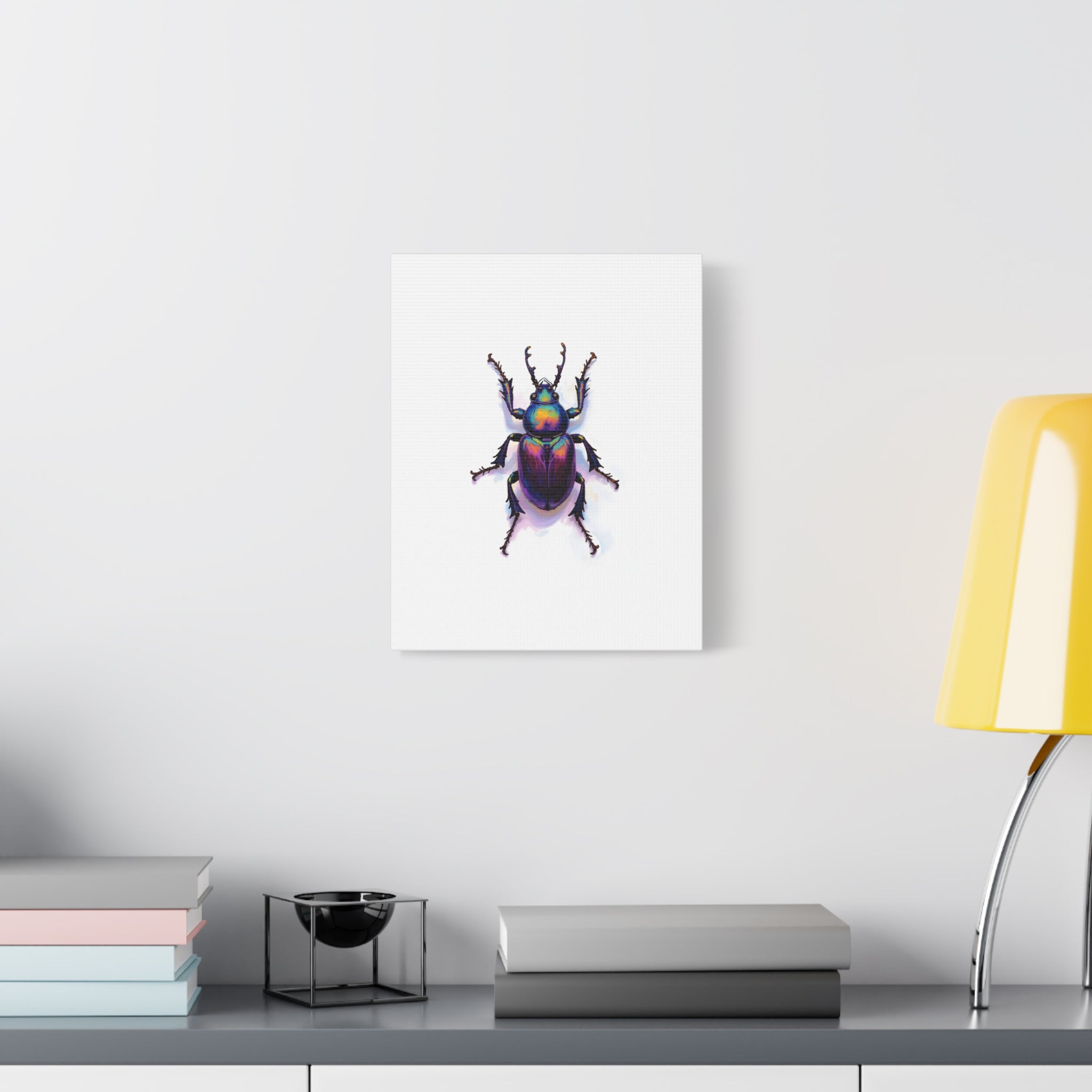 Iridescent Beetle Wall Art – Stretched Canvas