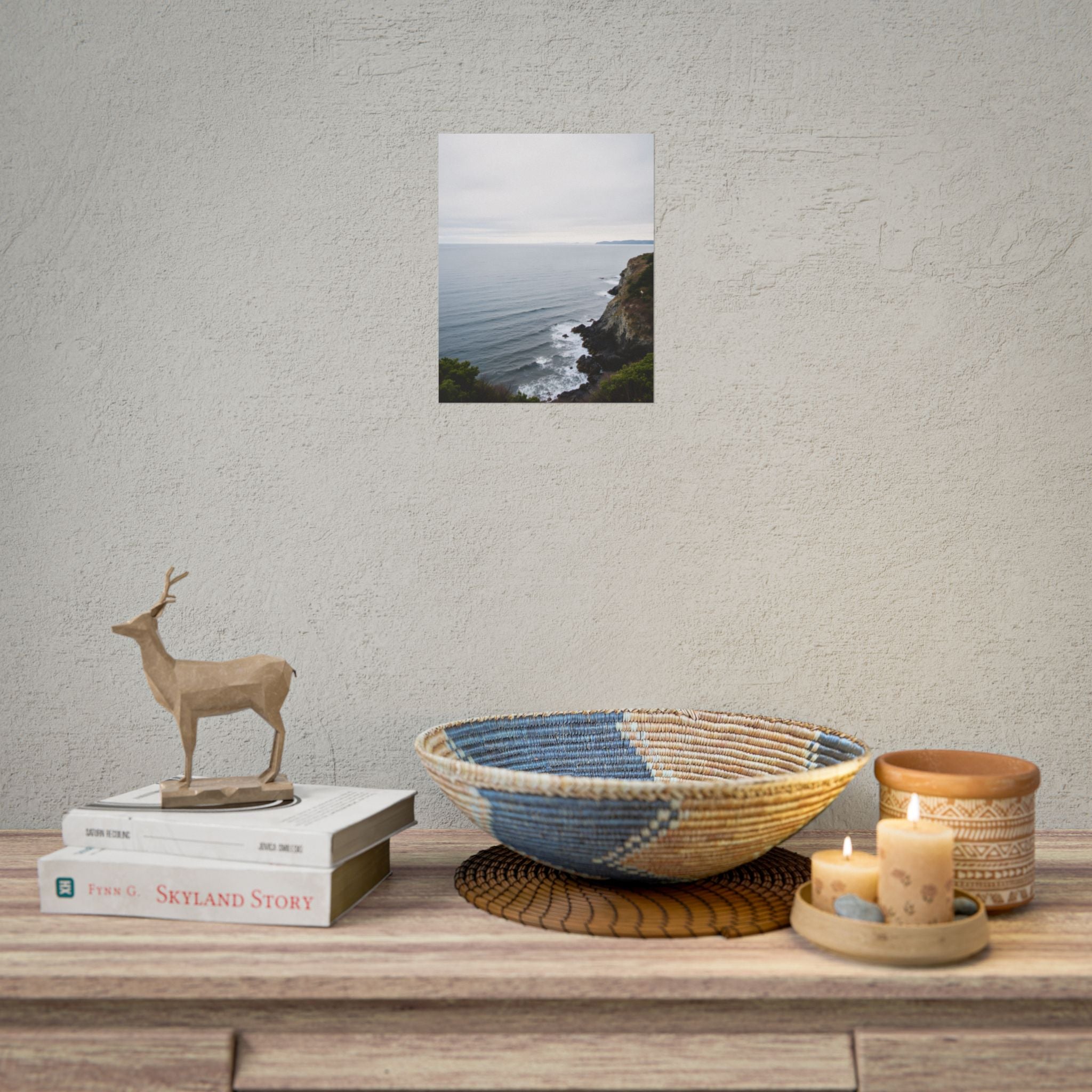 Dawn on the ocean Wall Art Print - Poster