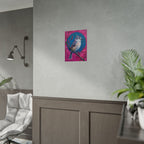 Blue jay on a holly branch Wall Art - Poster