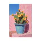 Cactus Pink Wall Art -  Stretched Canvas