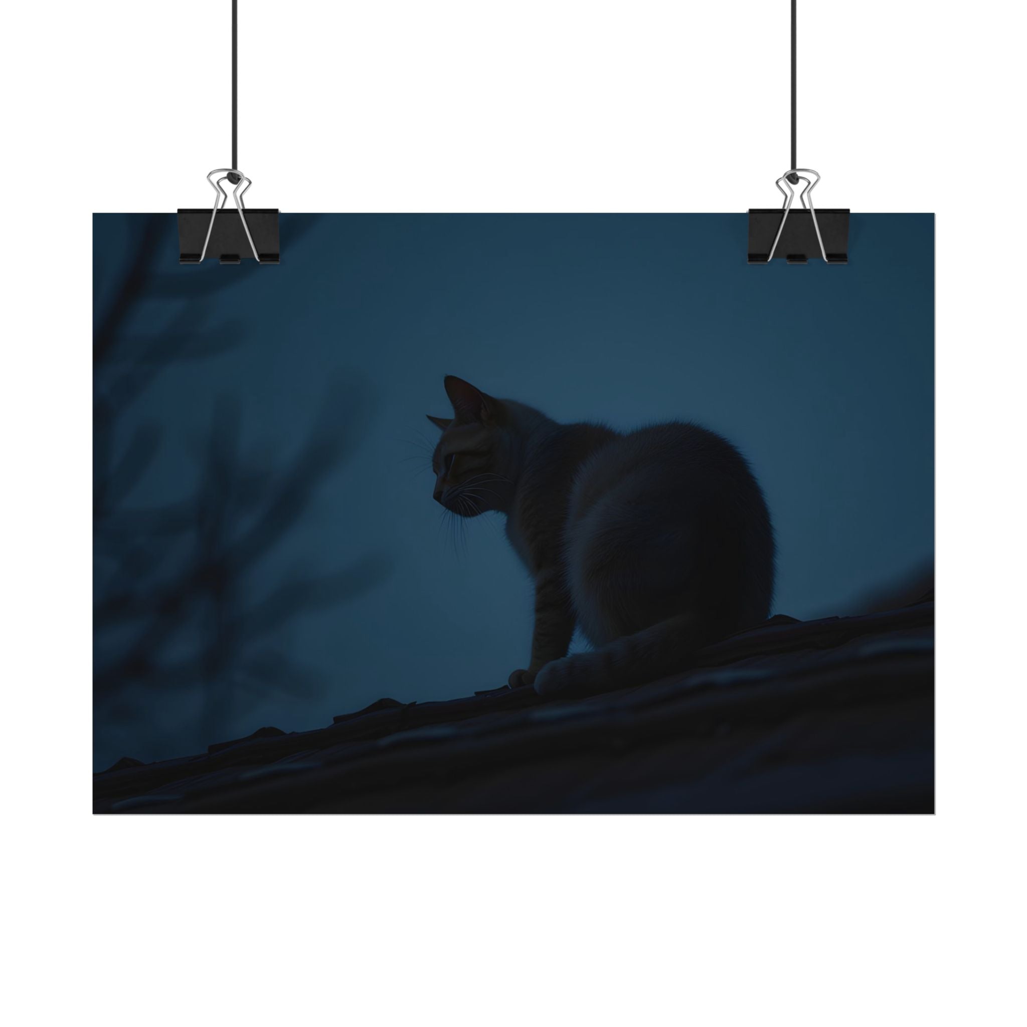 Nightwatch Cat Wall Art - Poster