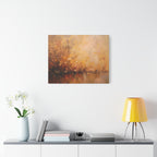 Golden Meadow Abstract Wall Art - Stretched Canvas