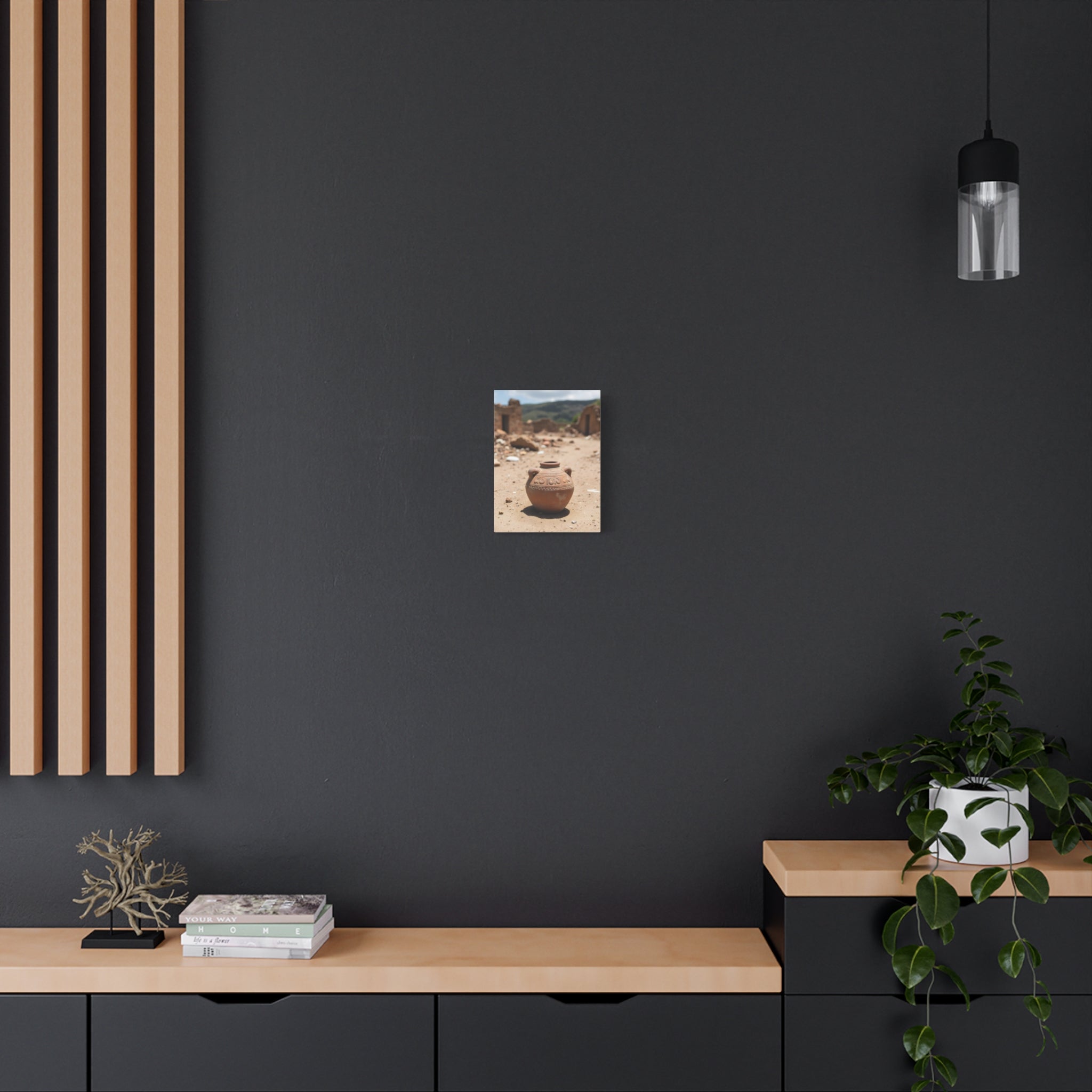 Rustic Terracotta Pot Photo Canvas