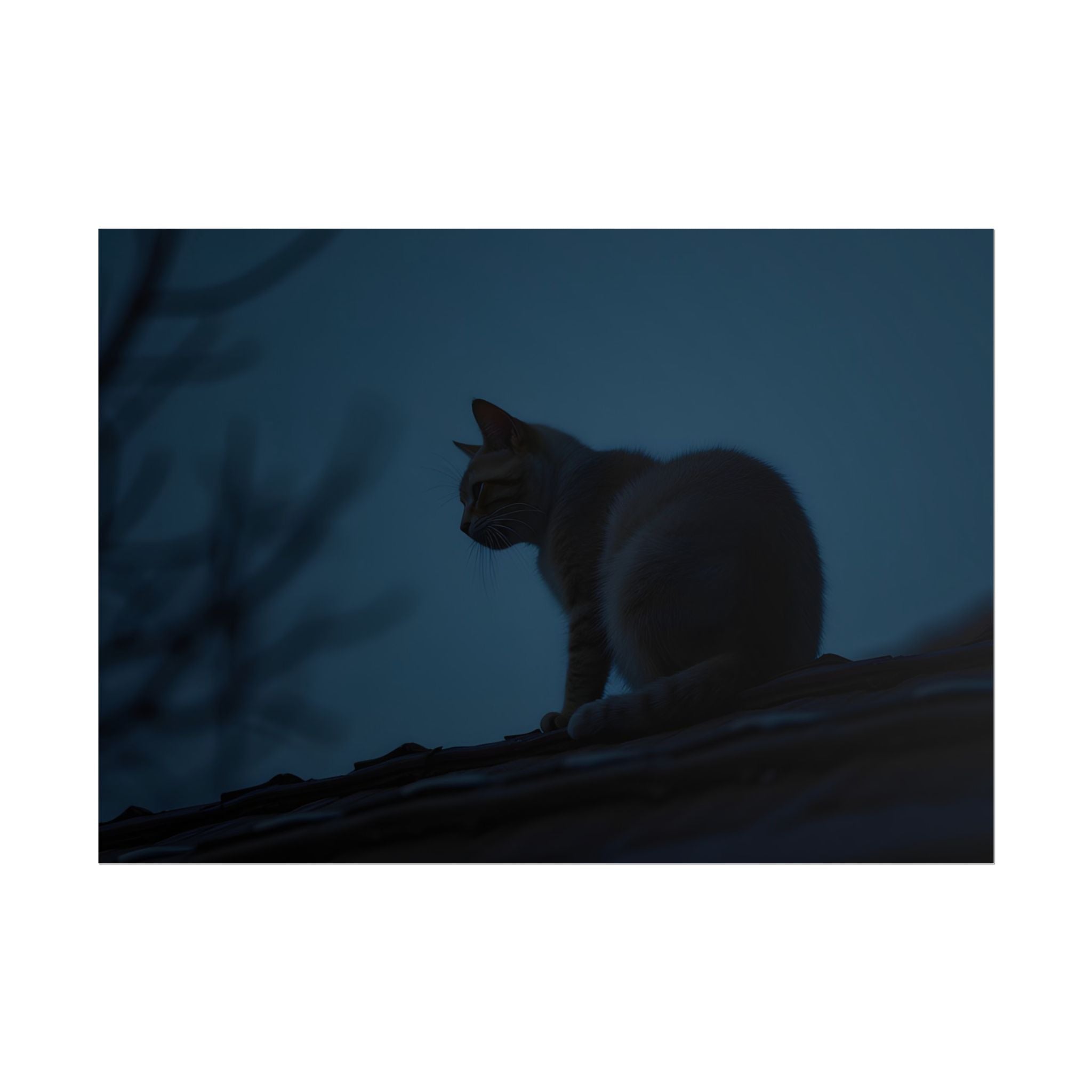 Nightwatch Cat Wall Art - Poster