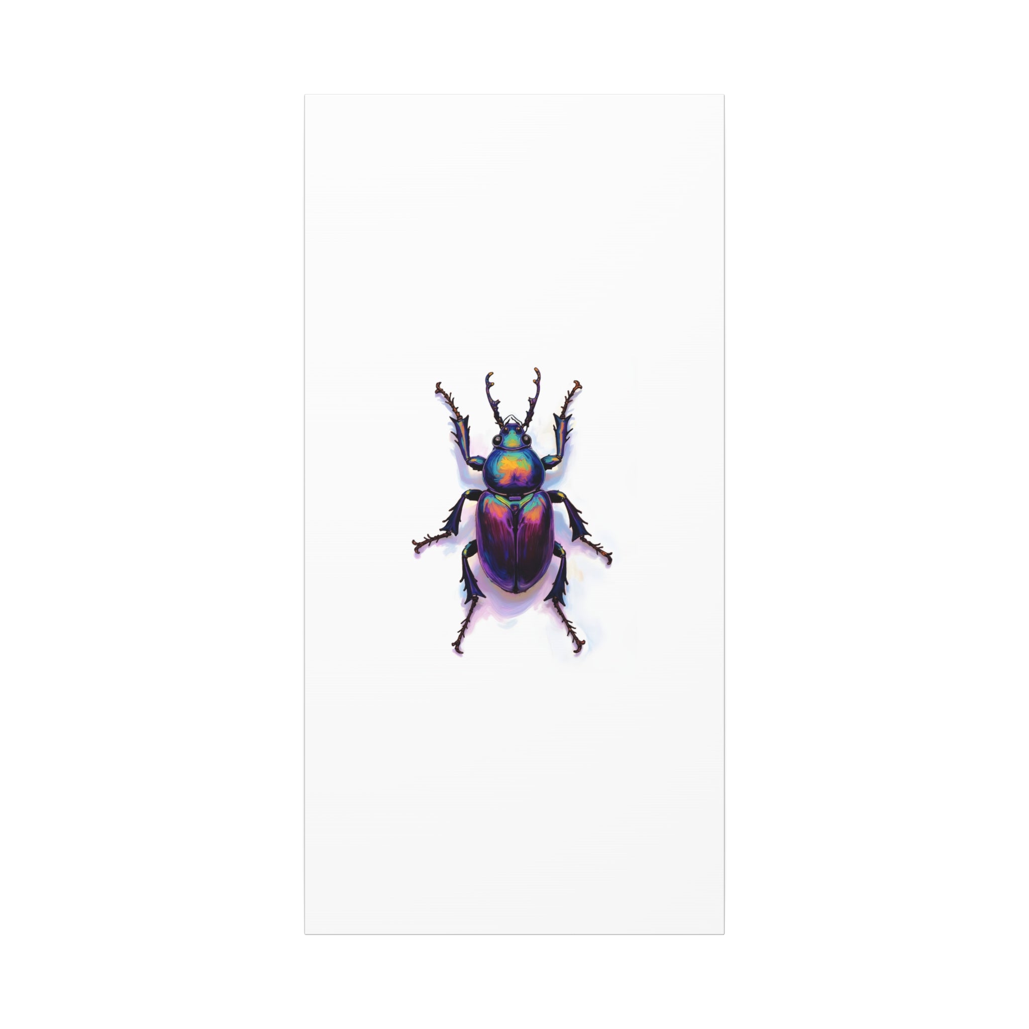 Iridescent Beetle Wall Art – Stretched Canvas