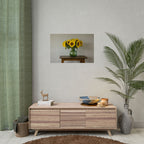 Sunflowers in Green Pitcher Wall Art - Poster