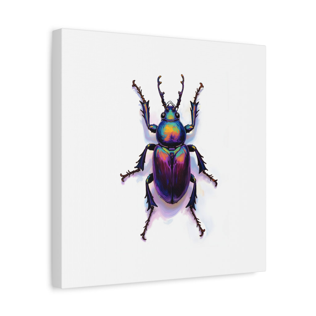 Iridescent Beetle Wall Art – Stretched Canvas
