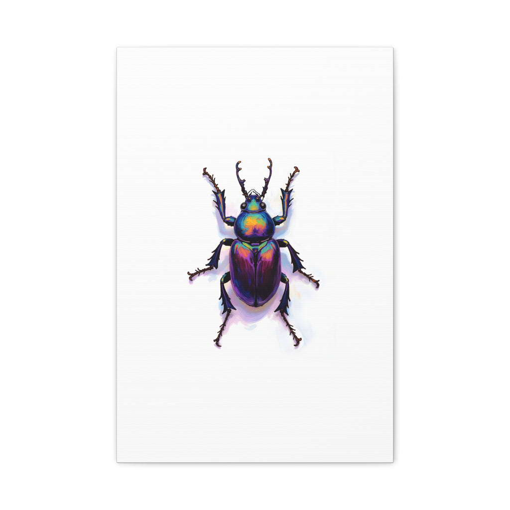 Iridescent Beetle Wall Art – Stretched Canvas