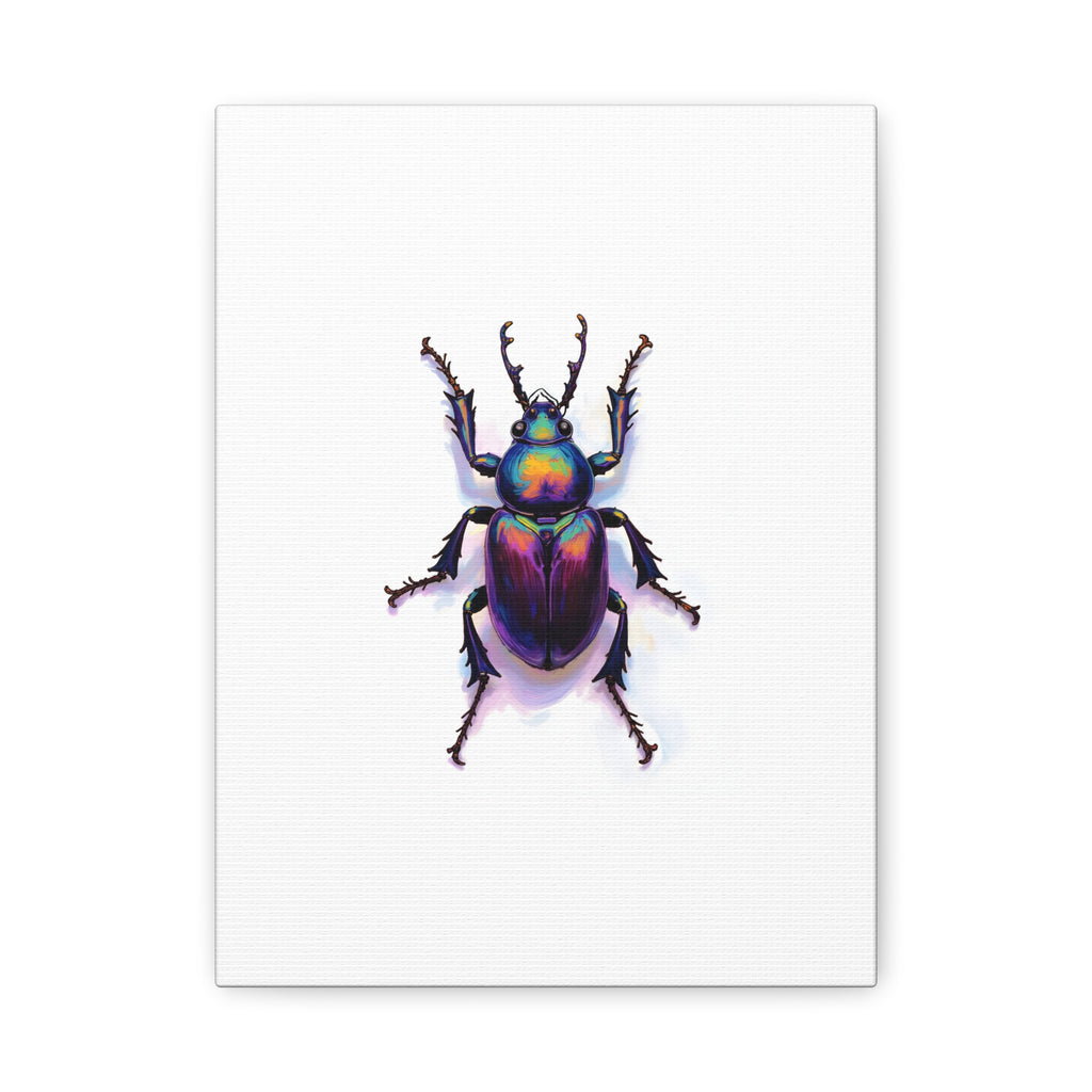 Iridescent Beetle Wall Art – Stretched Canvas