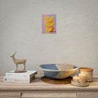 Citrus Slice - Stacked Lemon Wall Art - Stretched Poster