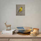 Goldfinch Art Poster - Yellow Songbird Print for Nature Lovers