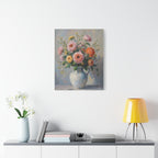 Colourful Roses in Jug Wall Art - Stretched Canvas