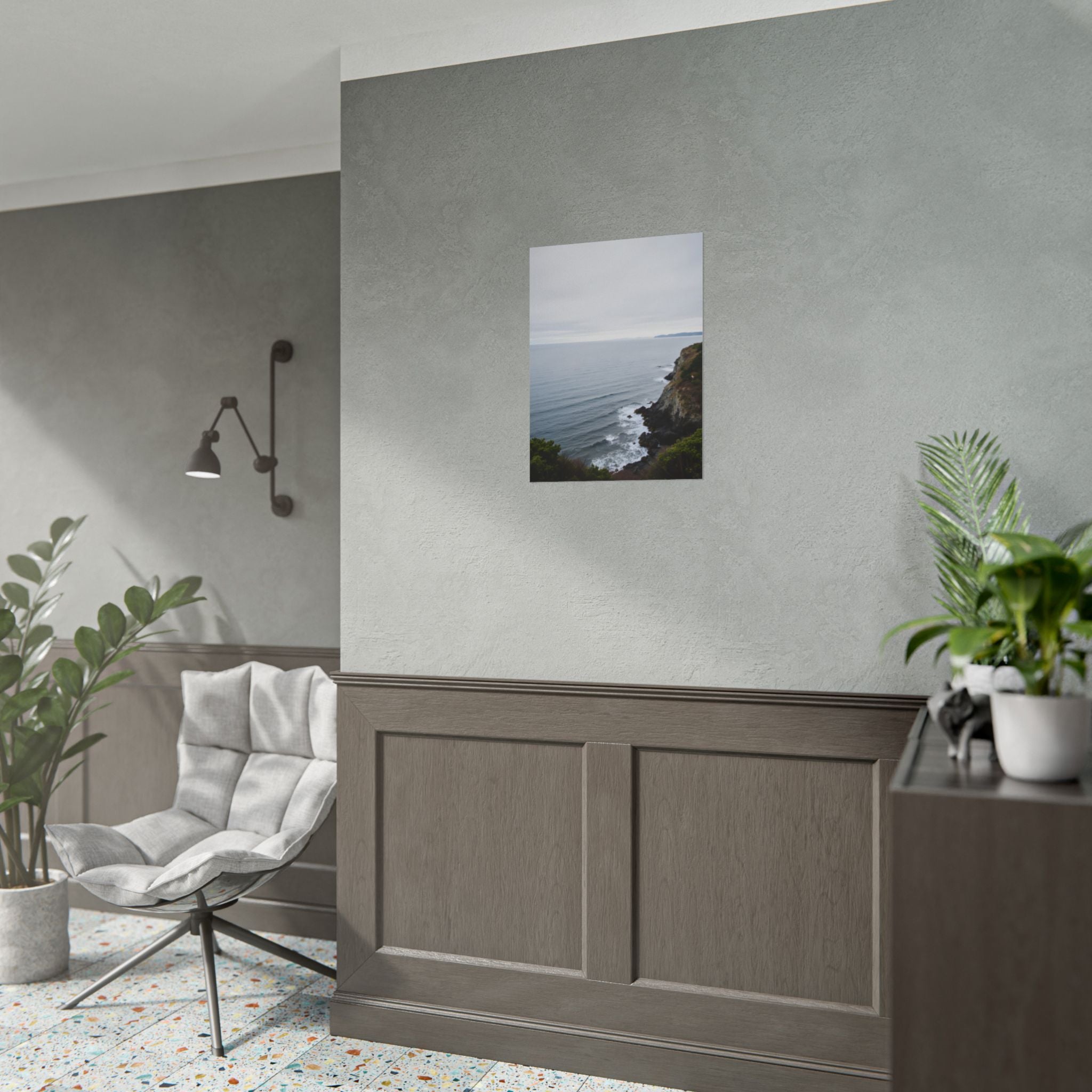 Dawn on the ocean Wall Art Print - Poster