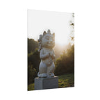 Sunlit Lucky Cat Wall Art - Poster