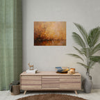 Golden Meadow Abstract Wall Art - Poster