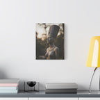 Nefertiti Bronze Statue Wall Art - Egyptian Sculpture Photography - Queen of Egypt - Stretched Canvas