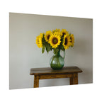 Sunflowers in Green Pitcher Wall Art - Poster