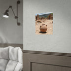 Rustic Terracotta  Clay Pot Desert Poster - Rolled Photo Print