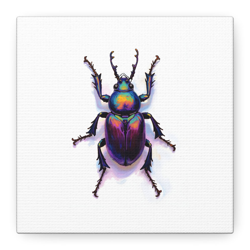 Iridescent Beetle Wall Art – Stretched Canvas