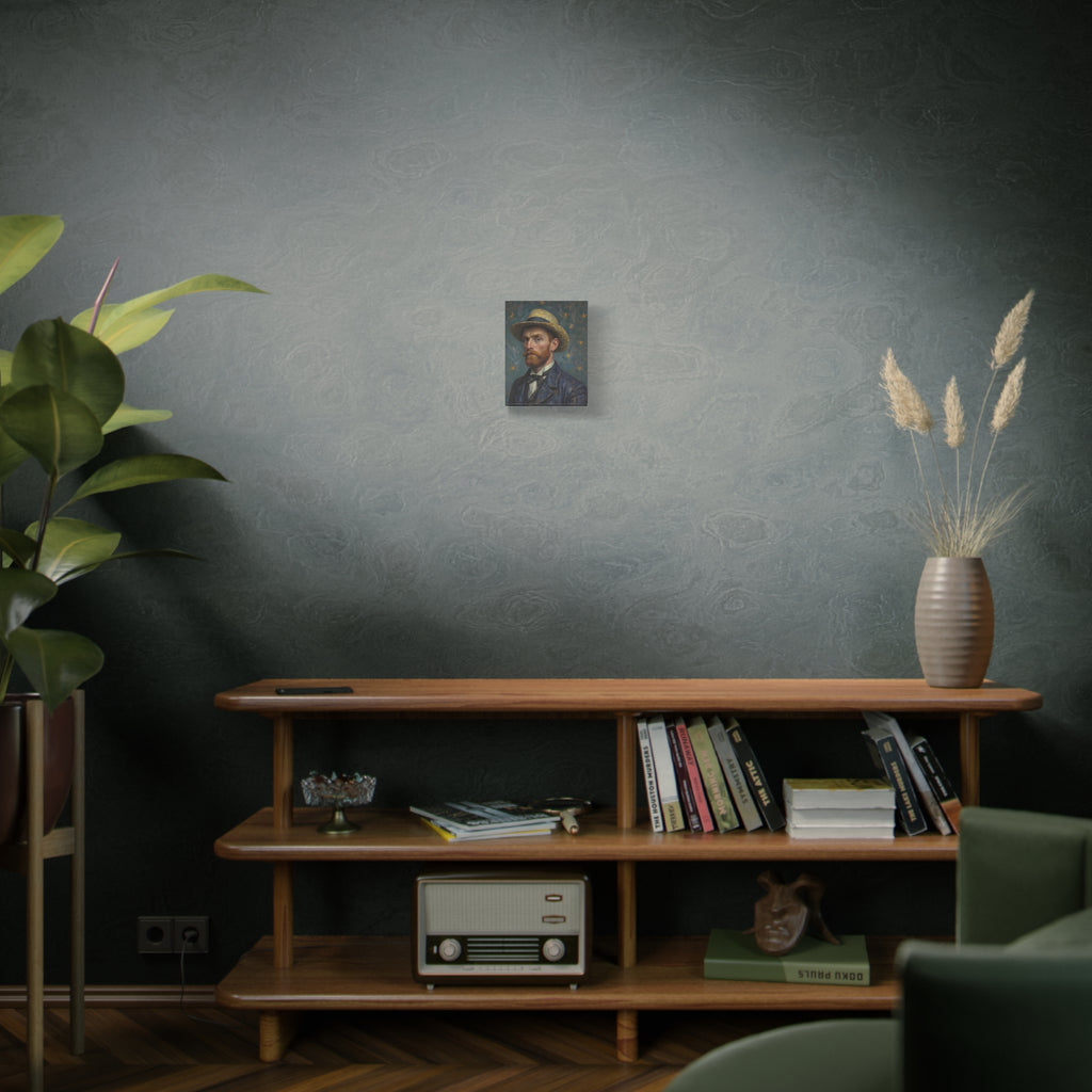 Van Gogh Style Self-Portrait Canvas Print - Matte Stretched Wall Art