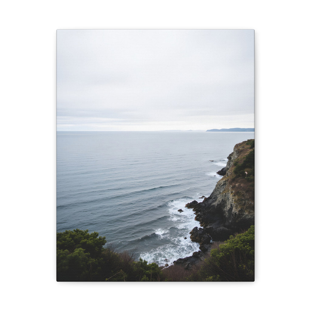 Dawn on the ocean Wall Art on Stretched Canvas
