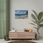 Coastal Seascape Poster - Rolled Beach Print, Ocean Waves Wall Art