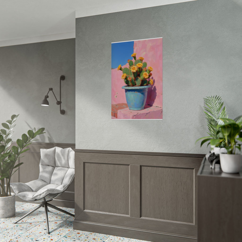 Cactus Pink Wall Art -  Poster