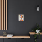 Colorful Portrait Art Canvas - Abstract Geisha Woman Matte Stretched Canvas