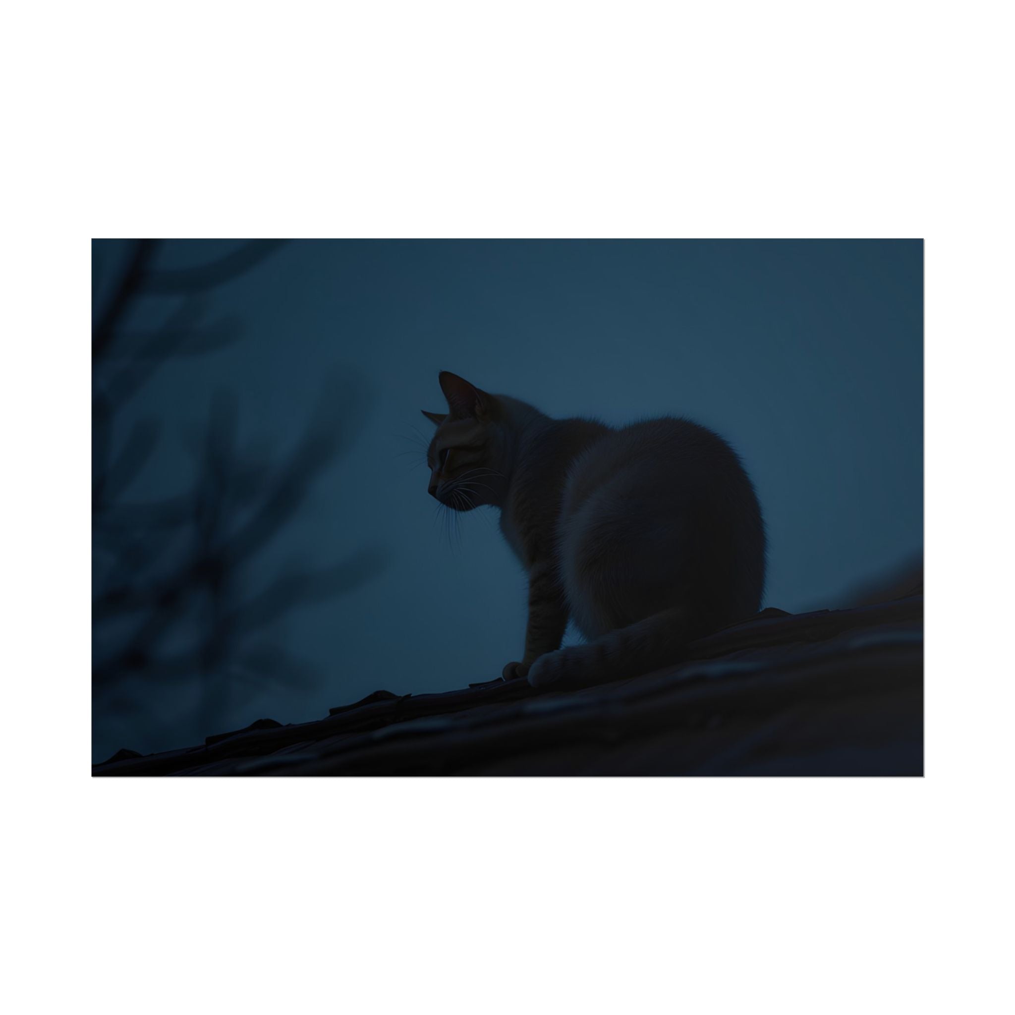 Nightwatch Cat Wall Art - Poster