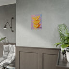 Citrus Slice - Stacked Lemon Wall Art - Stretched Poster