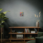 Colourful Martini Glass Matte Canvas Wall Art - Stretched canvas