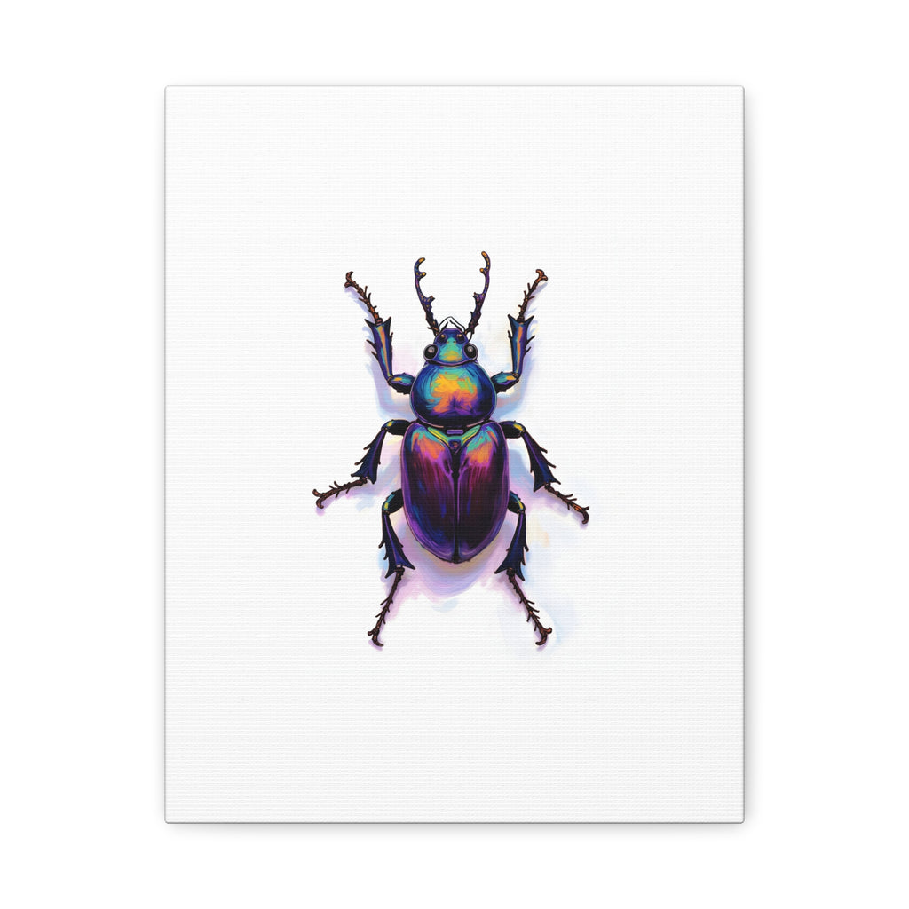 Iridescent Beetle Wall Art – Stretched Canvas