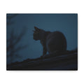 Nightwatch Cat Wall Art - Stretched canvas