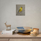 Goldfinch Art Poster - Yellow Songbird Print for Nature Lovers