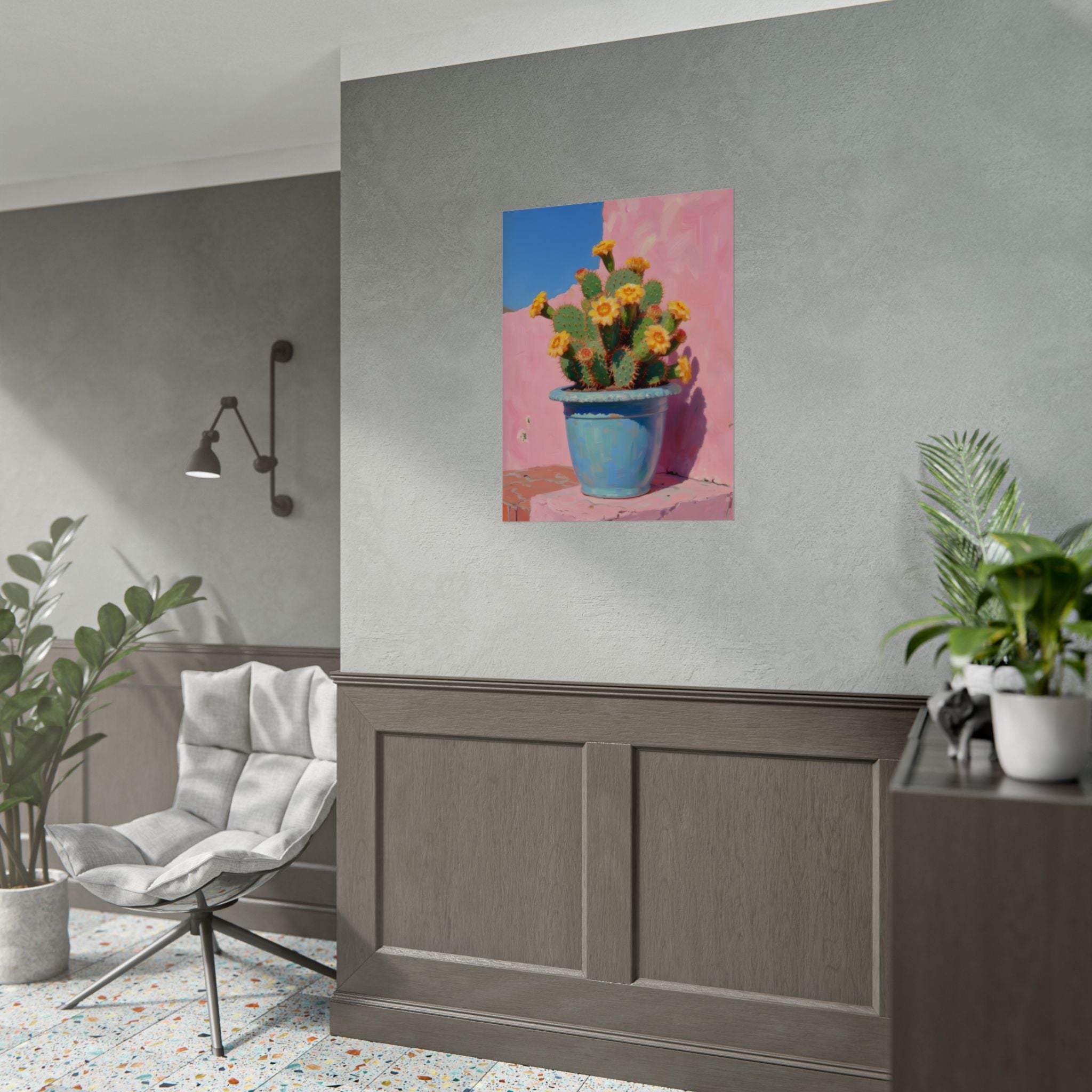 Cactus Pink Wall Art -  Poster