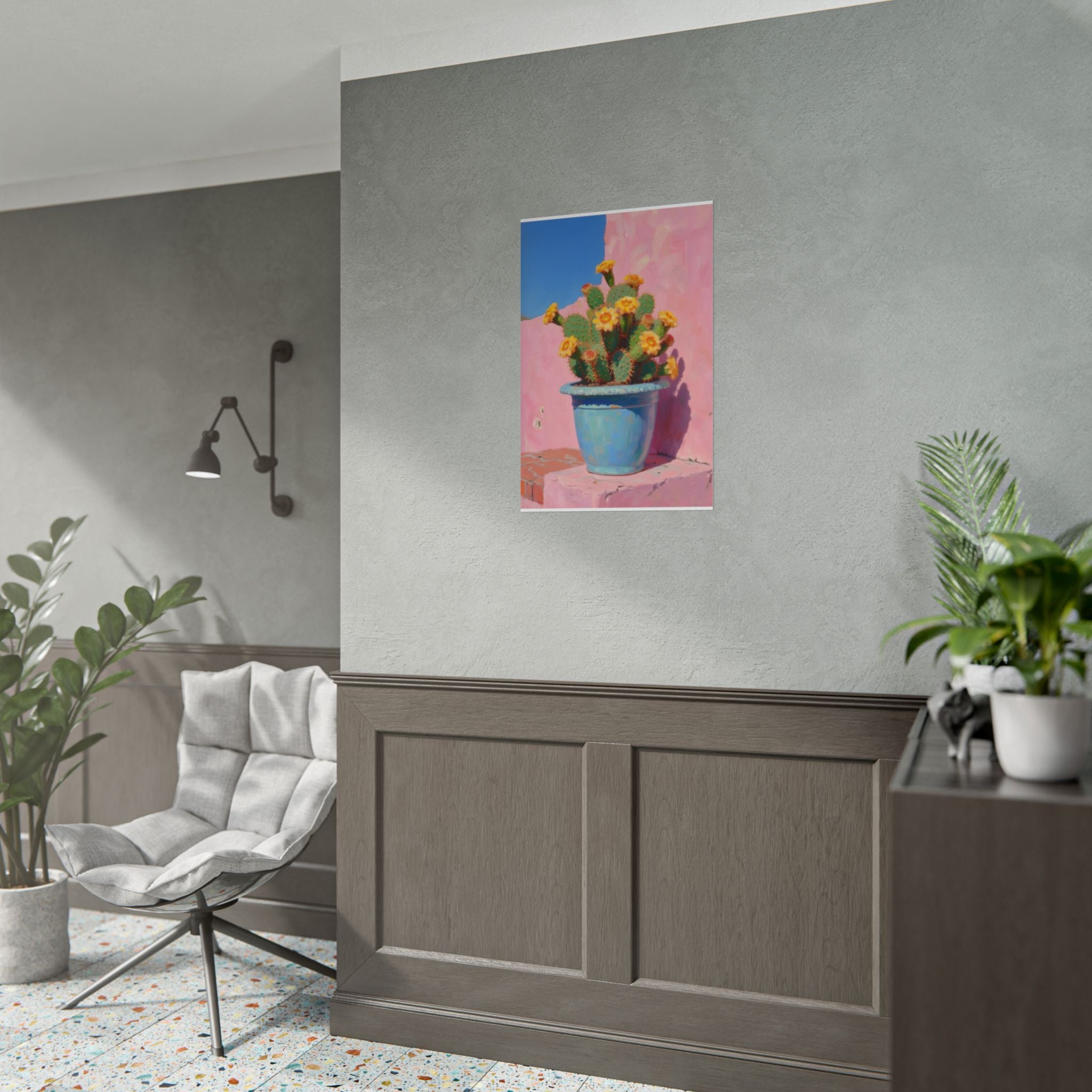 Cactus Pink Wall Art -  Poster